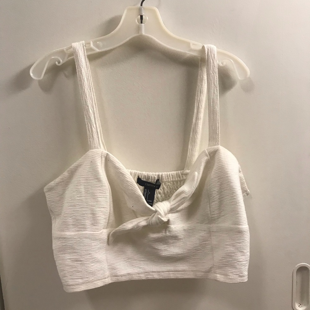 White tie crop top